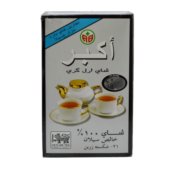 چای سیلانی اکبر با طعم ارل گری